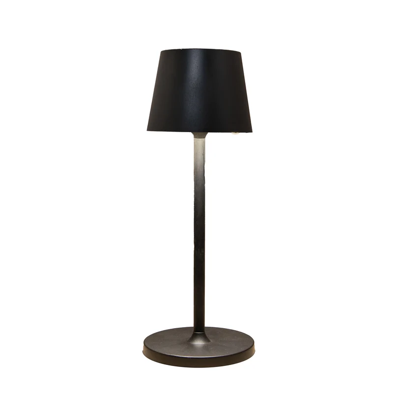 TAFELLAMP SOLAR 1 LED 11X11X31CM ZWART