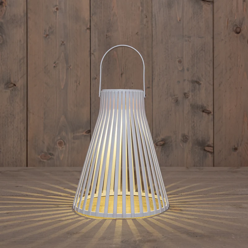 HANGLAMP SOLAR 1 LED 20X20X24CM WIT