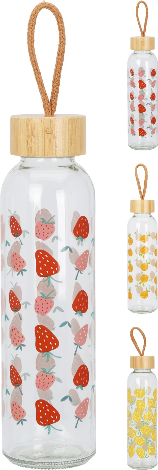 DRINKFLES GLAS FRUIT 500ML 3 ASSORTIE