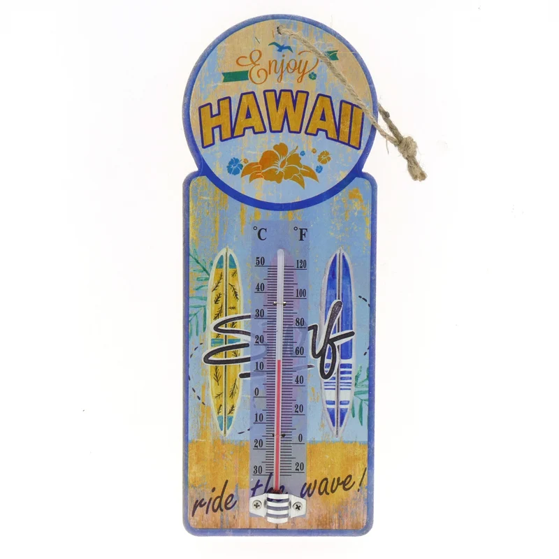 Thermometer MDF Hawaii 27x10cm