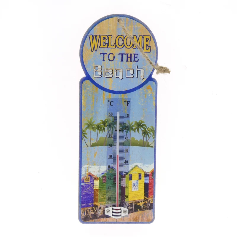 Thermometer MDF Welcome 27x10cm