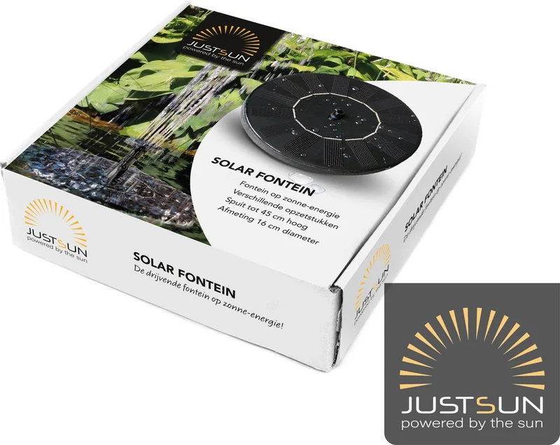 DRIJVENDE SOLAR WATER FONTEIN 16 CM