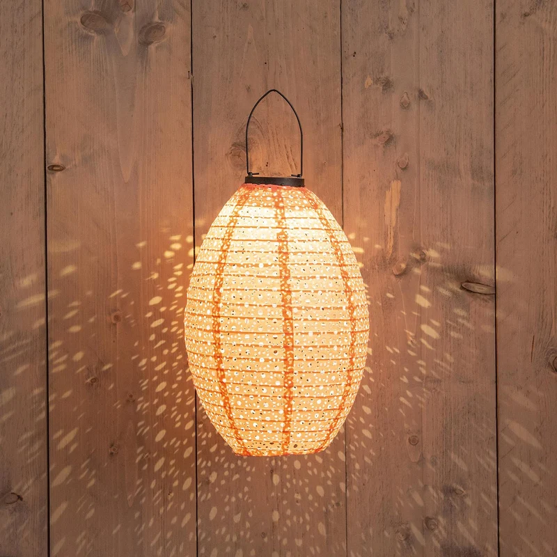 SOLAR LAMPION 22X32CM KORAAL / MARRAKESH