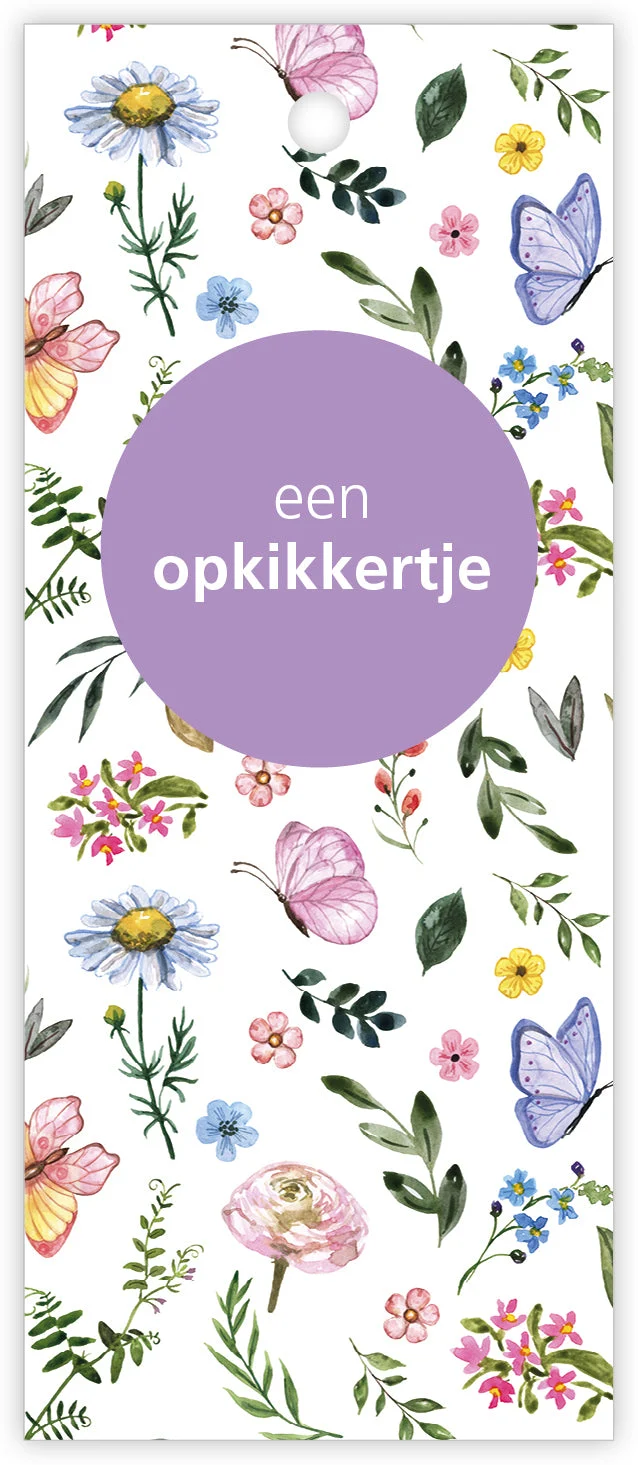 Pakje a 12 kadokaartjes Butterfly Een opkikkertje