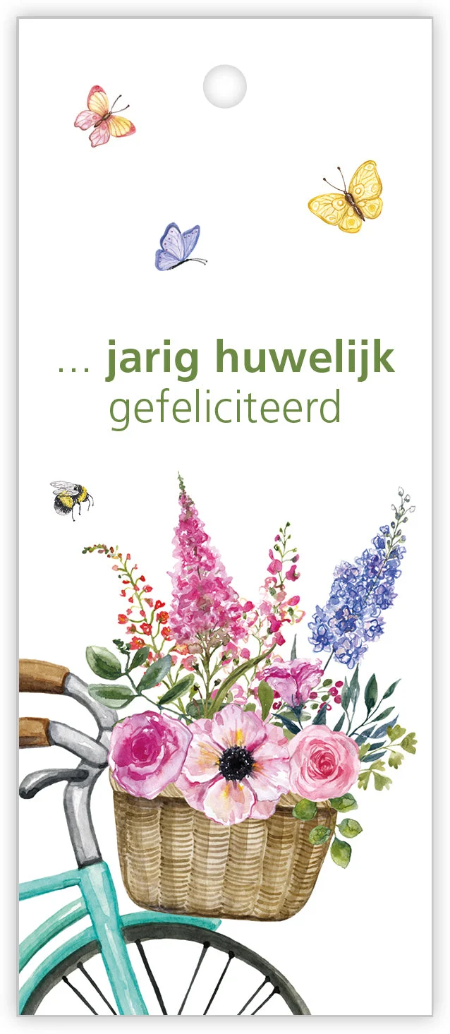 Pakje a 12 kadokaartjes Butterfly ... Jarig huwelijk