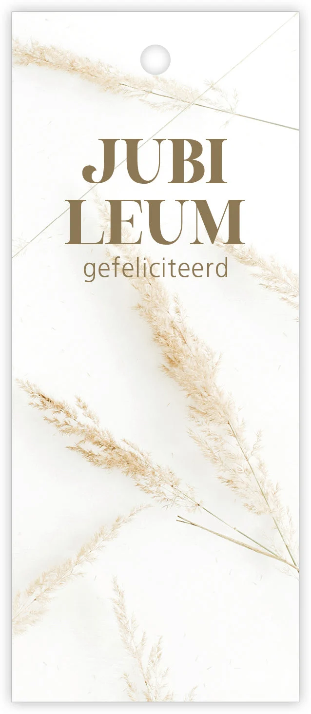 Pakje a 12 kadokaartjes Pampas Jubileum gefeliciteerd