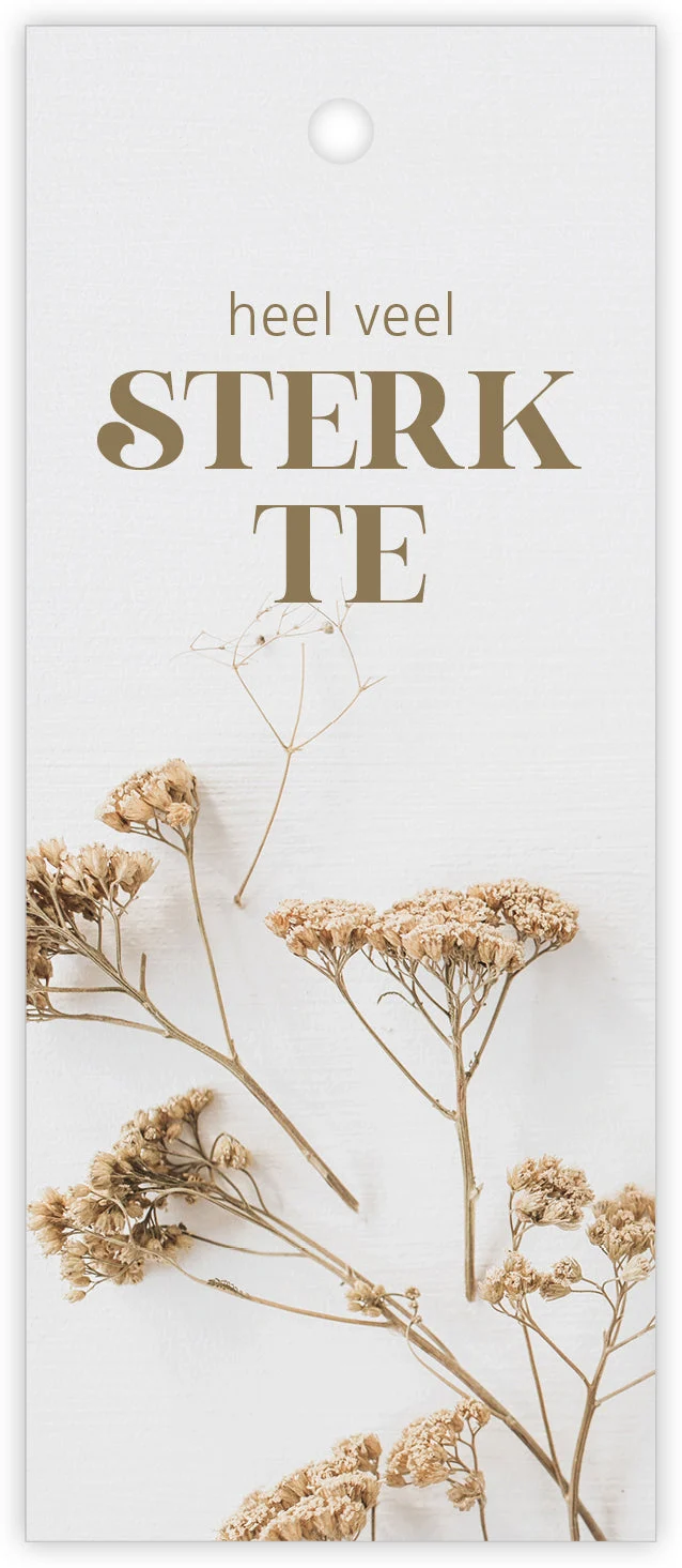 Pakje a 12 kadokaartjes Pampas Heel veel sterkte