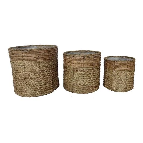 S/3 Pot Gibsons Ø19/29/32 H29cm Natural