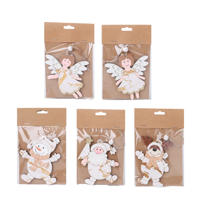 Hanger Xmas in Bag 5 assorted 11x1x16cm