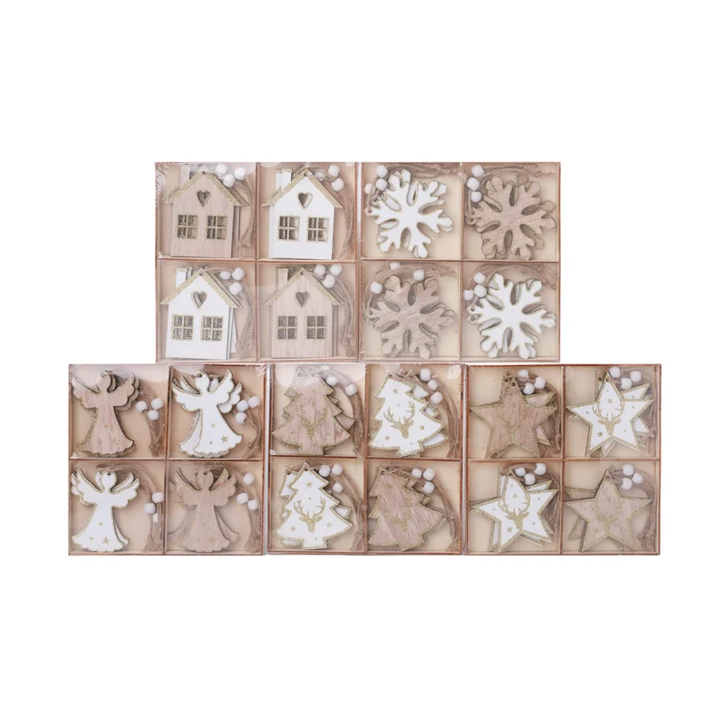 Hanger Xmas in Box 5 assorted 17x2x17cm