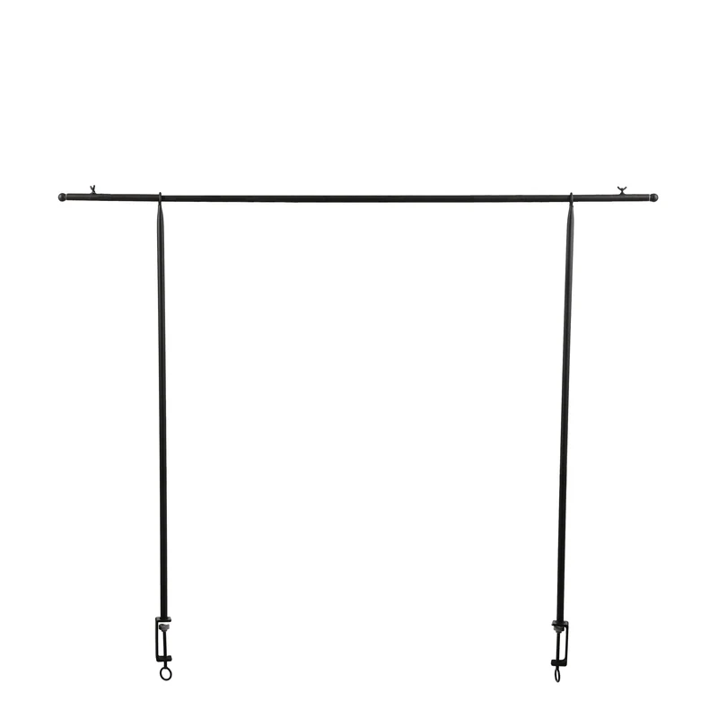 Tafel klem/hanger zwart - h110cm, max. L250cm
