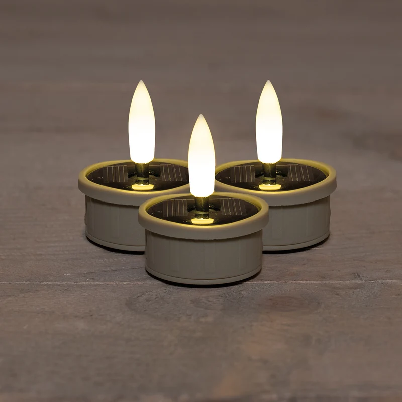 THEELICHT SOLAR 3D LONT SET VAN 3 ZAND / BLISTER