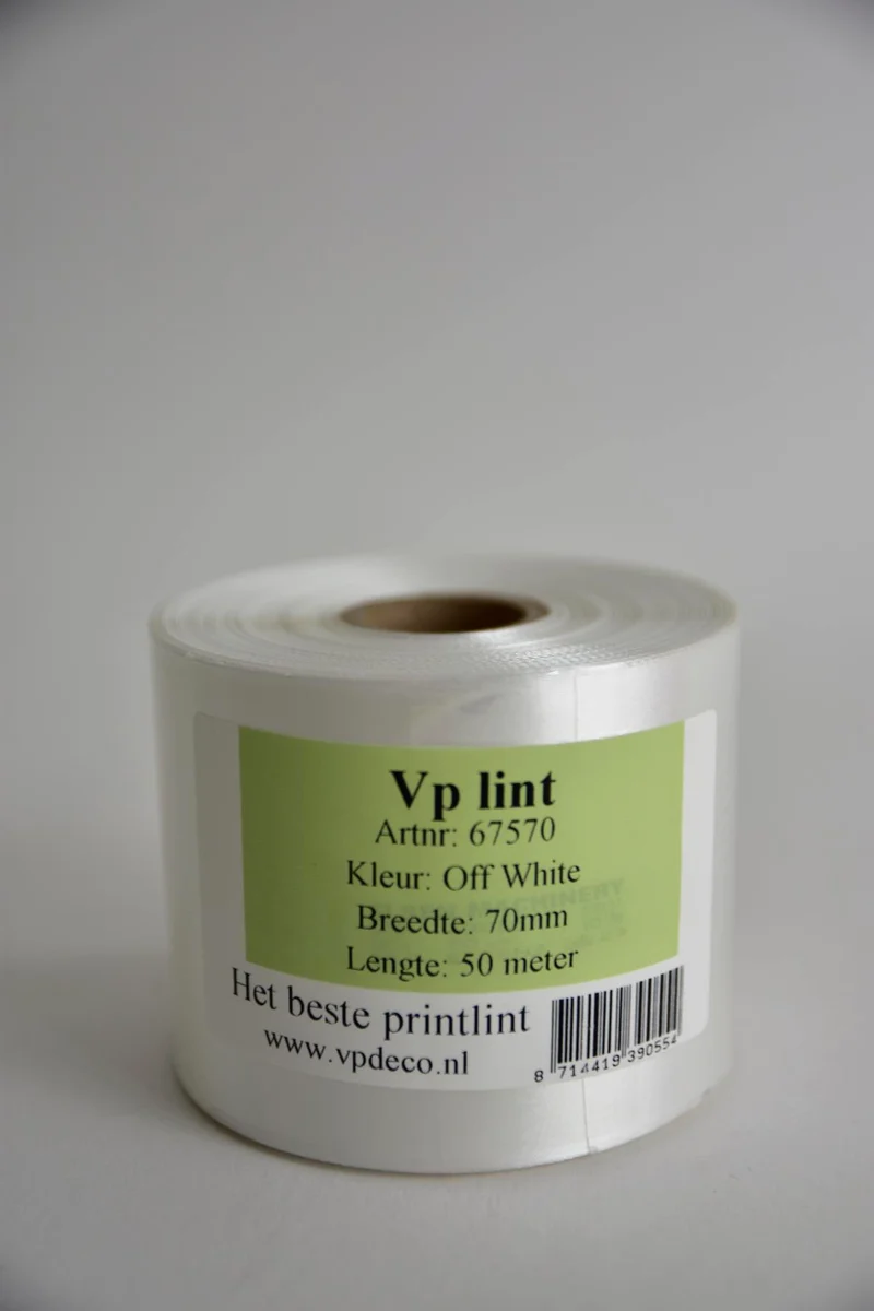 Vp lint off white 70 mm x 50 mtr