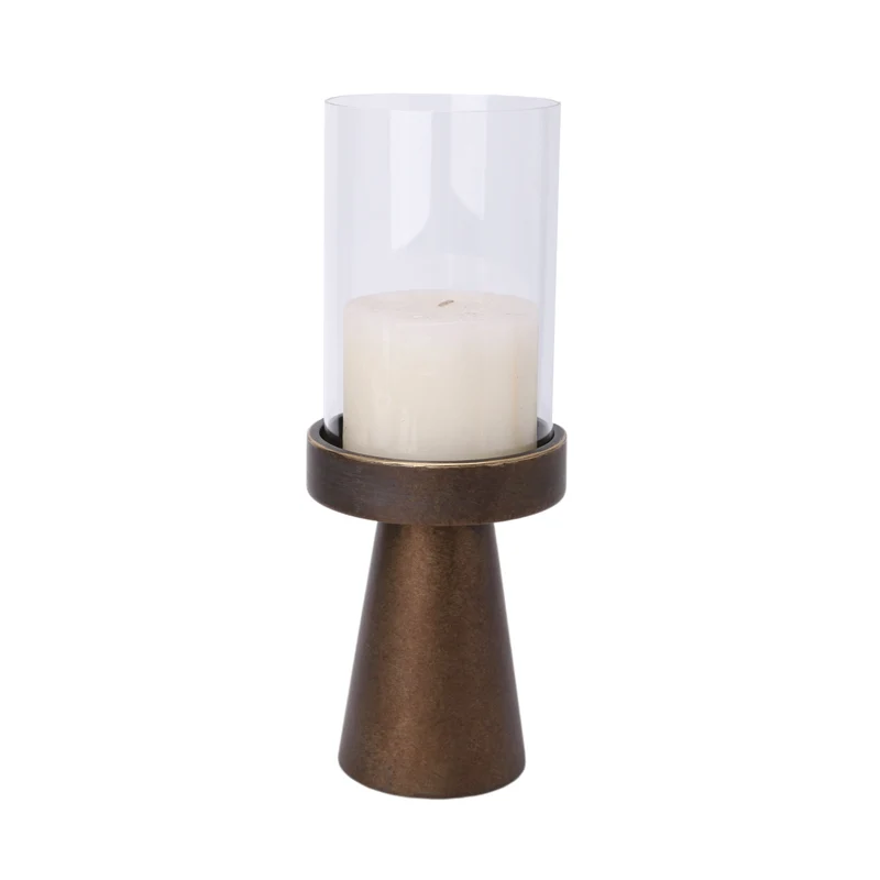 Candle Holder Dauphin D14 H35cm Bronze