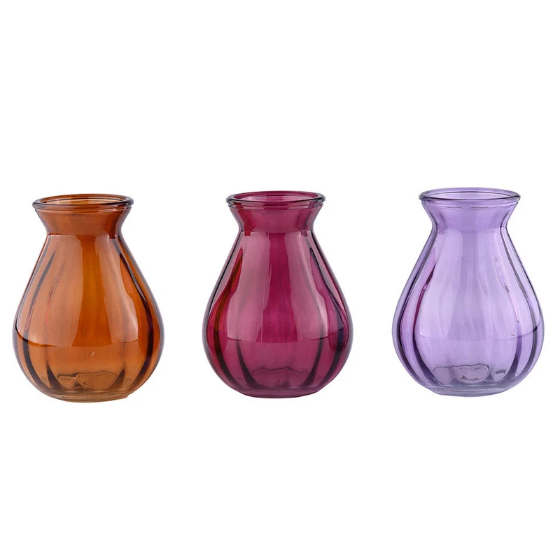 Vase Toronto Glass 3 assorted D11 H15cm