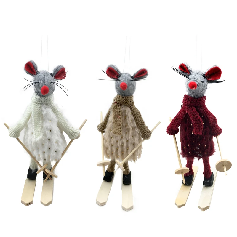 Hanger Ski Mouse 3 assoted 18x3x5cm