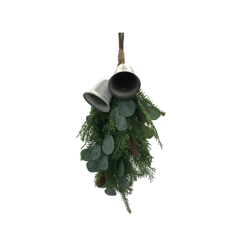 Hanger Bells 60x32x8cm Green/Silver
