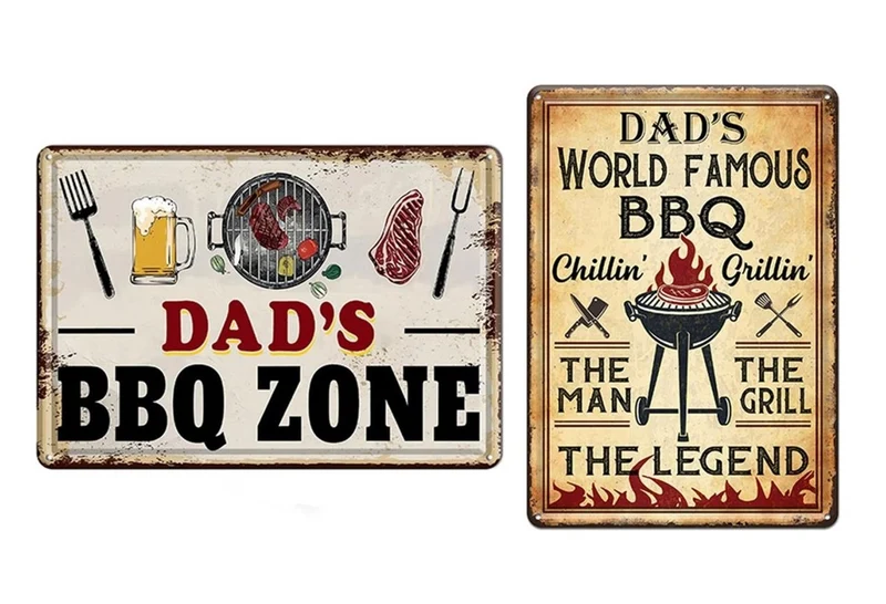 Wall Hanger Tin 30x40cm BBQ Mix/2