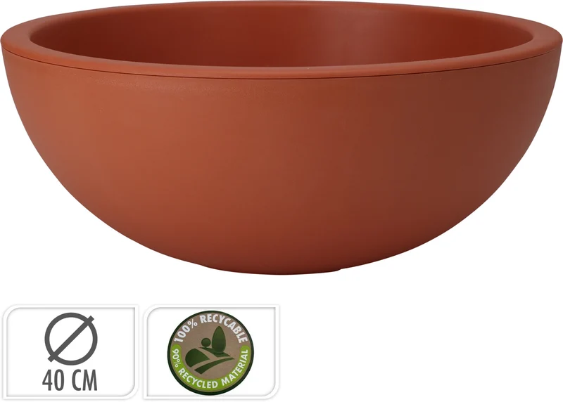 PLANTSCHAAL EK DIA 40XH16CM TERRA