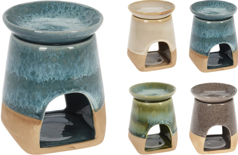 GEURBRANDER OSLO KERAMIEK D8,5 H11CM 4 KLEUREN ASSORTIE