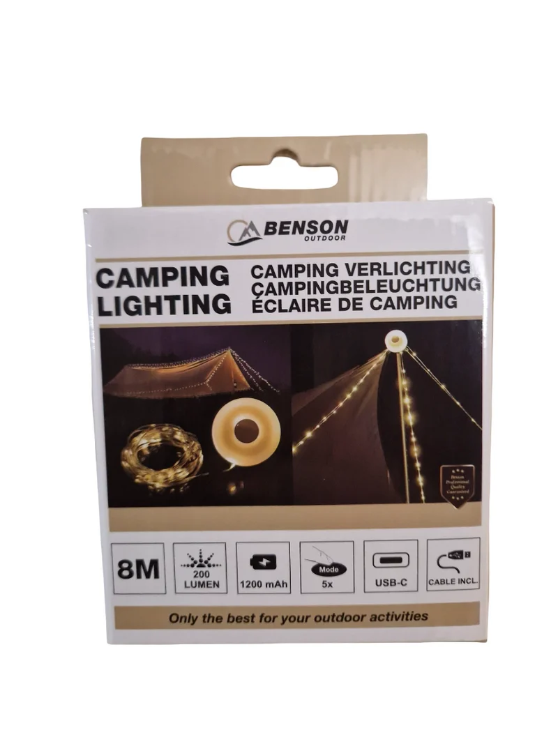 Camping verlichting 2 in 1 oplaadbaar en oprolbaar