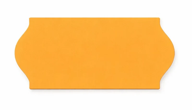 Prijsetiketten 26x12 mm, fluor oranje, permanent 1500