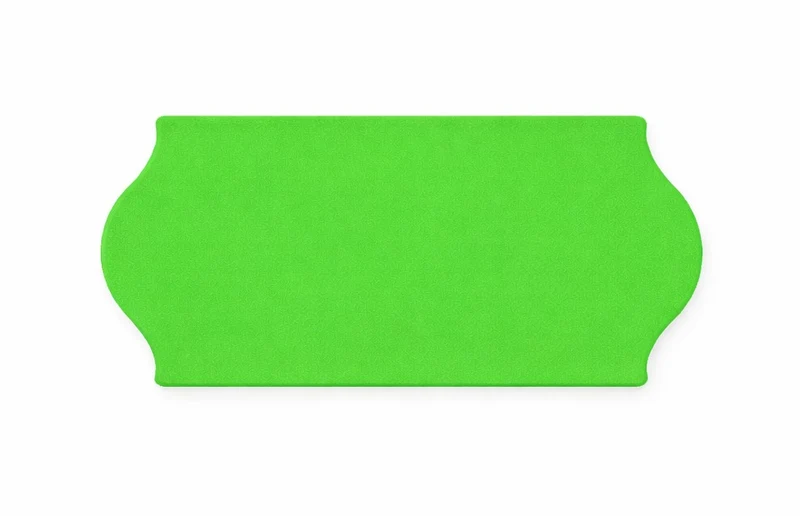 Prijsetiketten 26x12 mm, fluor groen, permanent 1500