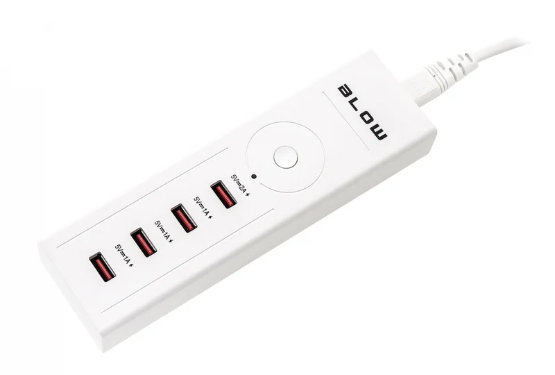 4-port USB lader 220v incl. snoer