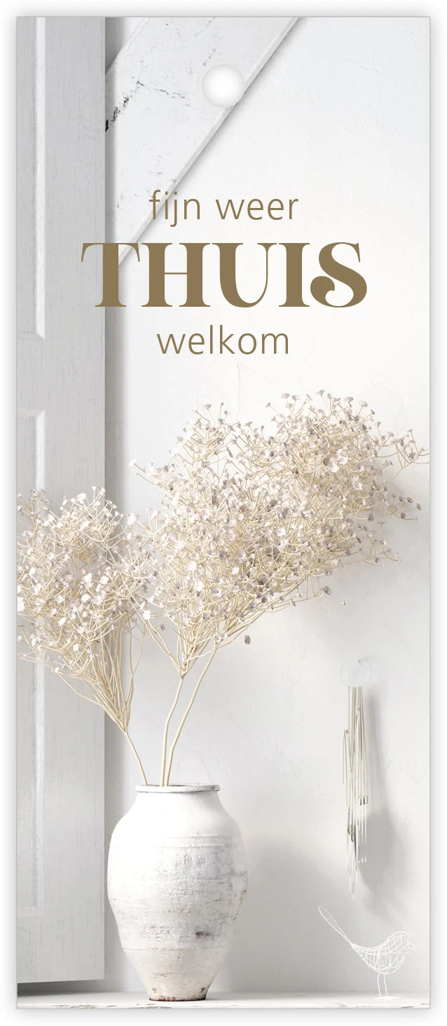 Pakje a 12 kadokaartjes Pampas Welkom thuis