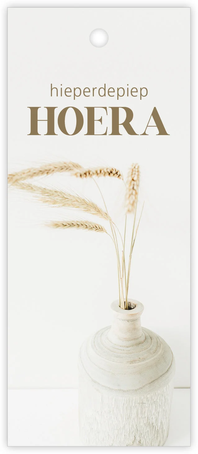 Pakje a 12 kadokaartjes Pampas Hieperdepiep hoera