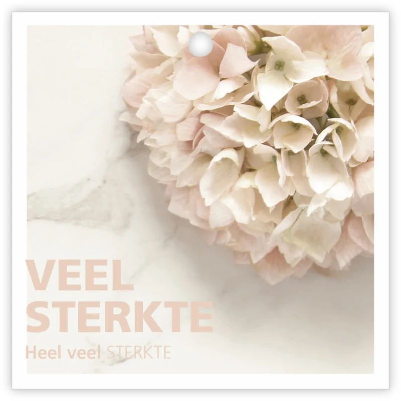 Pakje a 12 kadokaartjes Basics Veel sterkte