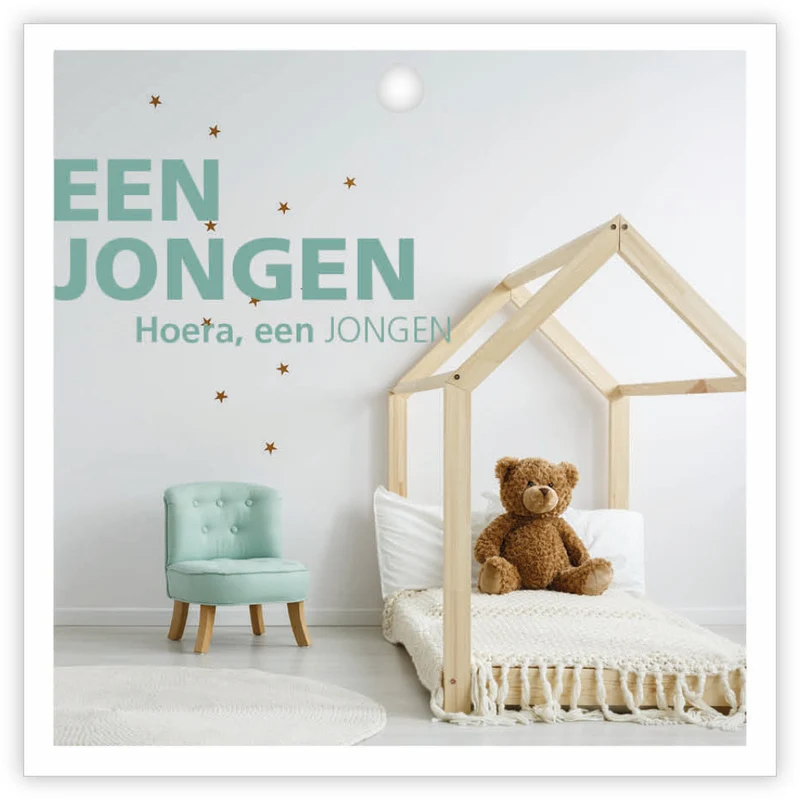 Pakje a 12 kadokaartjes Basics Een jongen