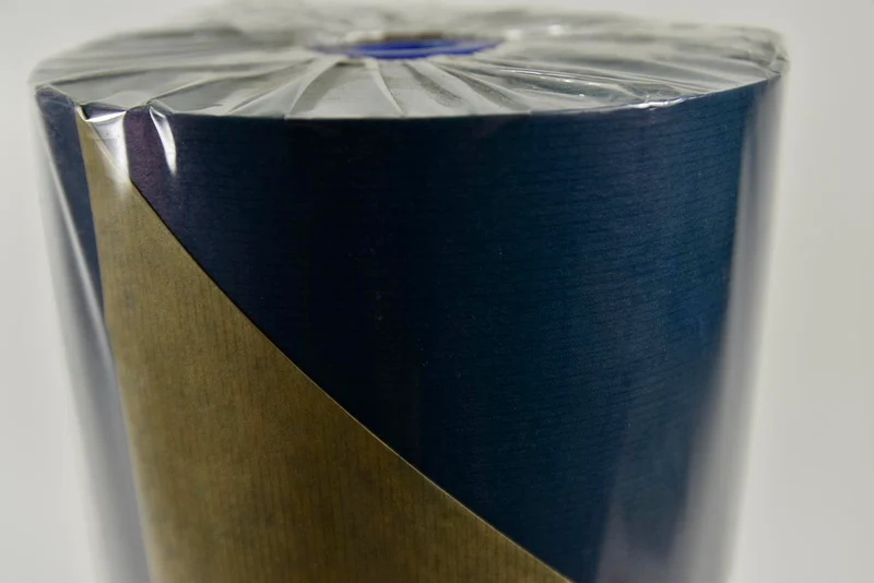 Pakpapier donkerblauw 6 kg natuur bruinkraft 30 cm 50gr