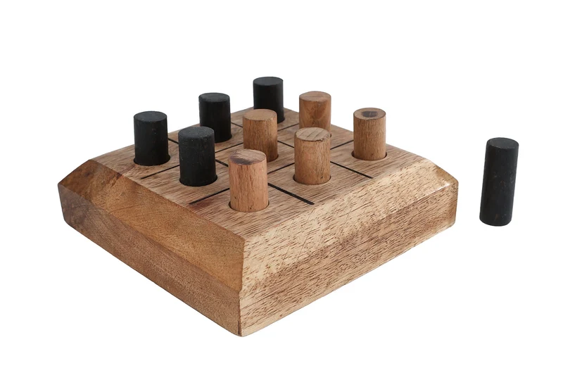 Tic Tac Toe "Ben" naturel mango 11x11x4,5cm