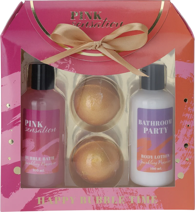 BADSET 4 DELIG, BUBBLE, BODY LOTION, 2X BRUISBAL