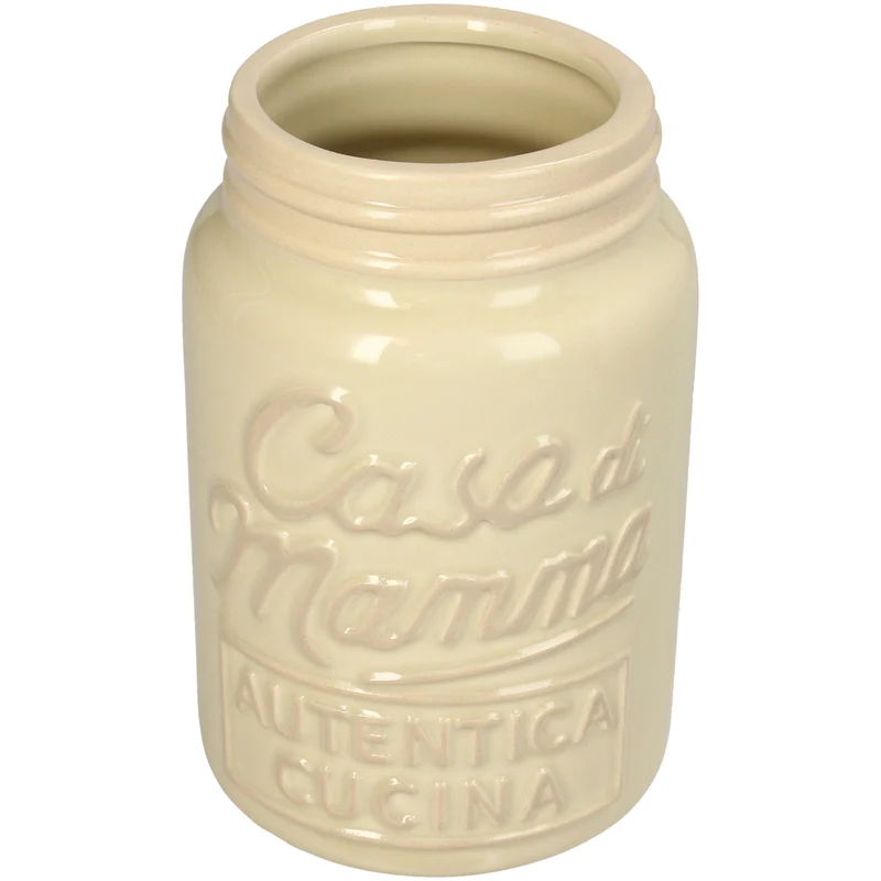 Vase Casa di Mamma Dolomite Ivory 10.5x10.5x16.3cm