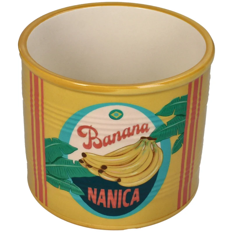 Planter Banana Dolomite Yellow 13.8x13.8x11.8cm