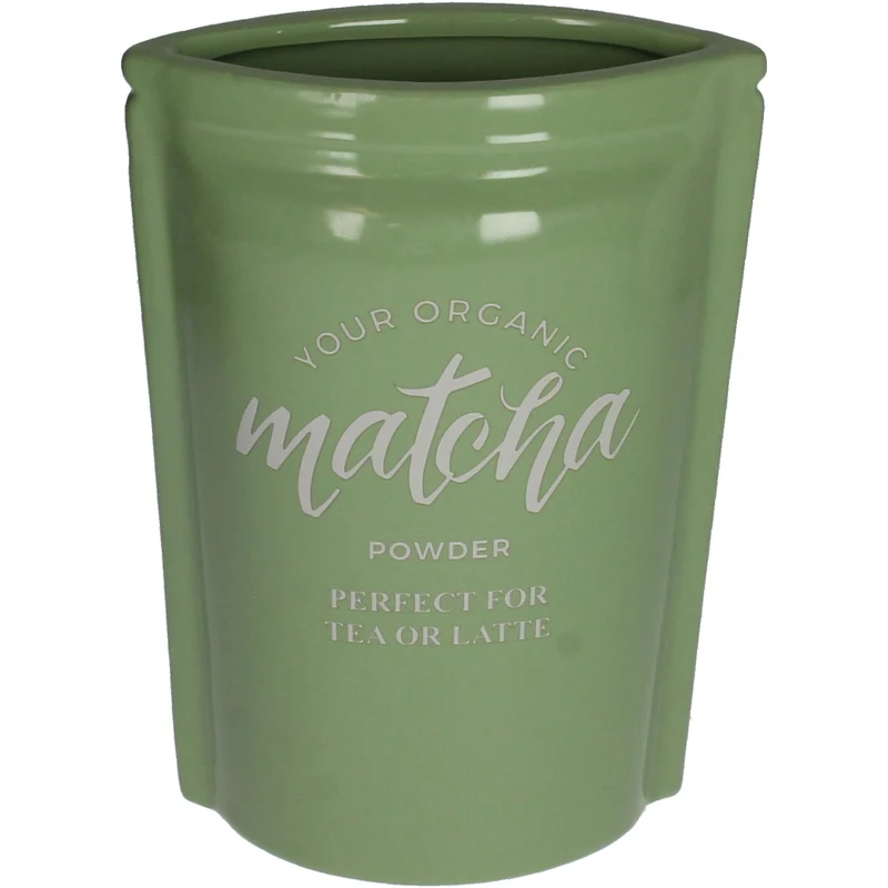 Vase Matcha Fine Earthenware Green 16x9x22.5cm