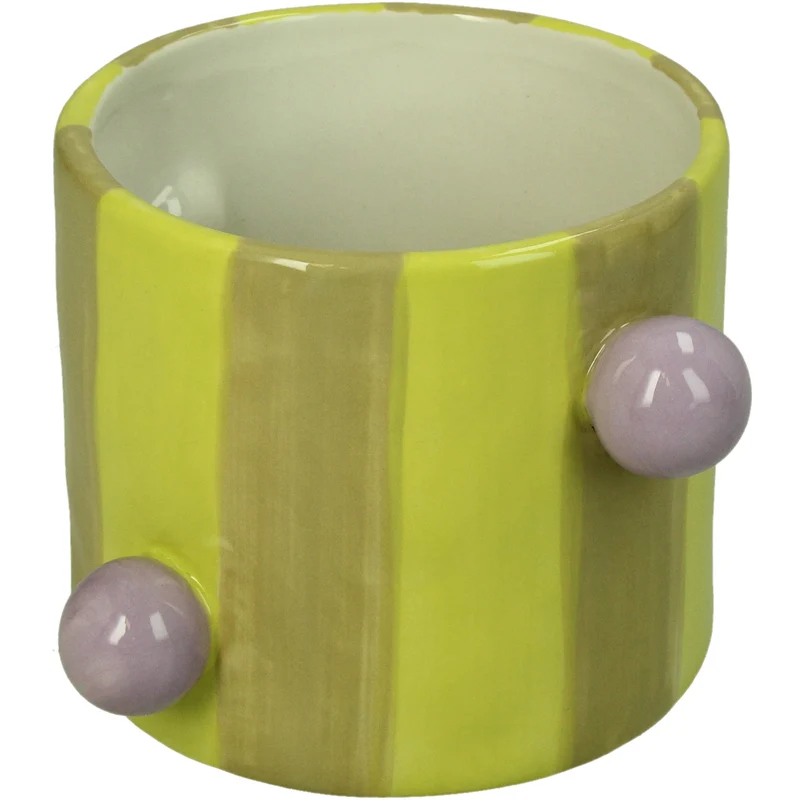 Planter Stoneware Multi 14x14.5x9.5cm