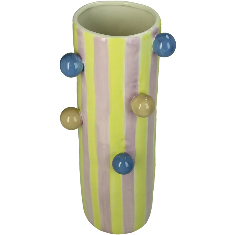Vase Stoneware Multi 11.5x9.5x30.2cm