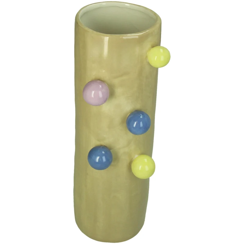 Vase Stoneware Multi 11.5x9.4x30.5cm