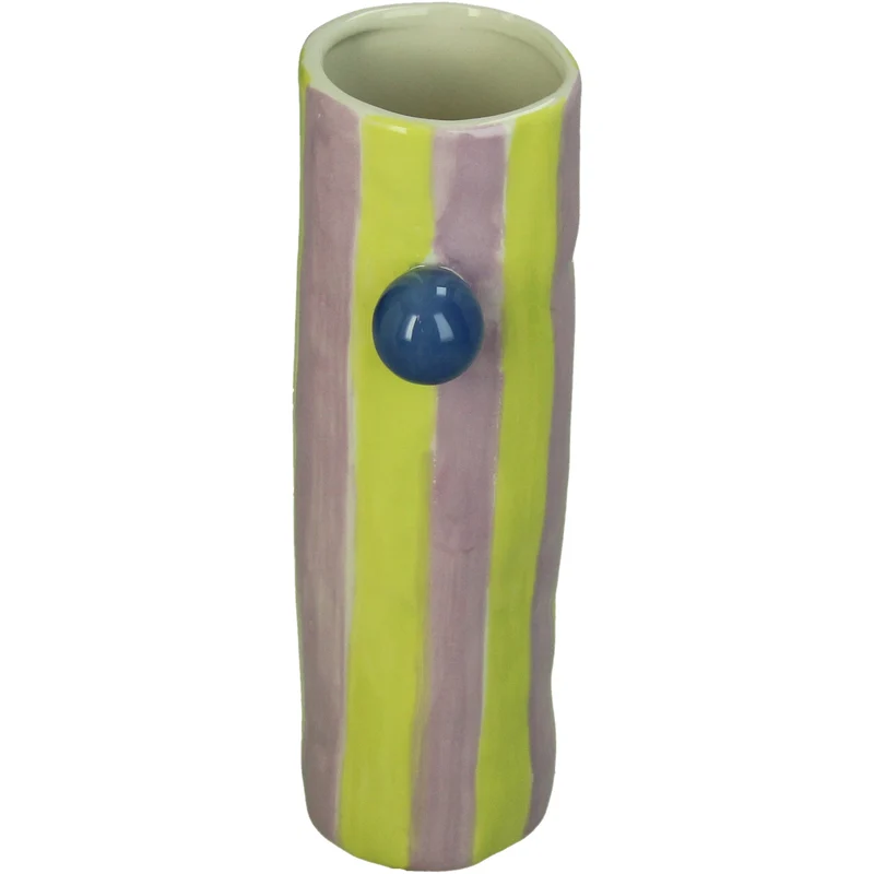 Vase Stoneware Multi 7x6x20cm