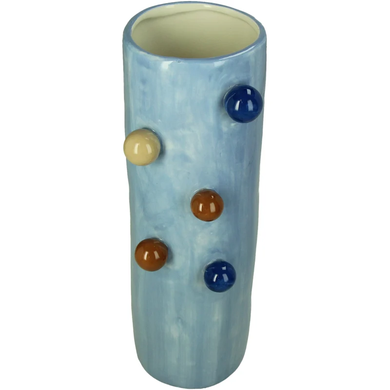 Vase Stoneware Multi 11.5x9.6x30.5cm