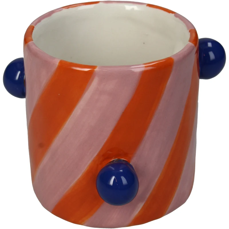 Planter Stoneware Multi 10.2x10.2x8cm