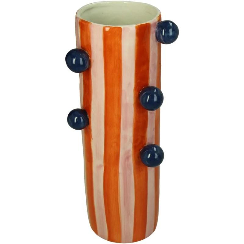 Vase Stoneware Multi 11.5x9.5x30.5cm
