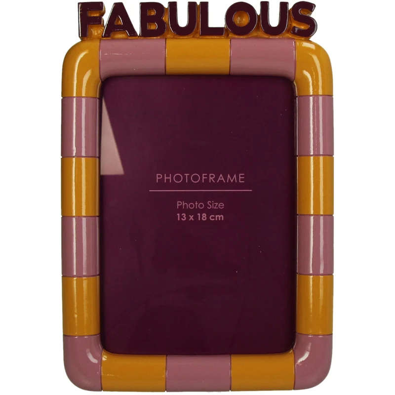 Photo Frame Fabulous Polyresin Multi 13x18cm