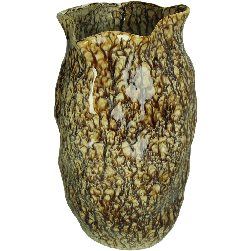 Vase Stoneware Brown 25.5x25x45.5cm