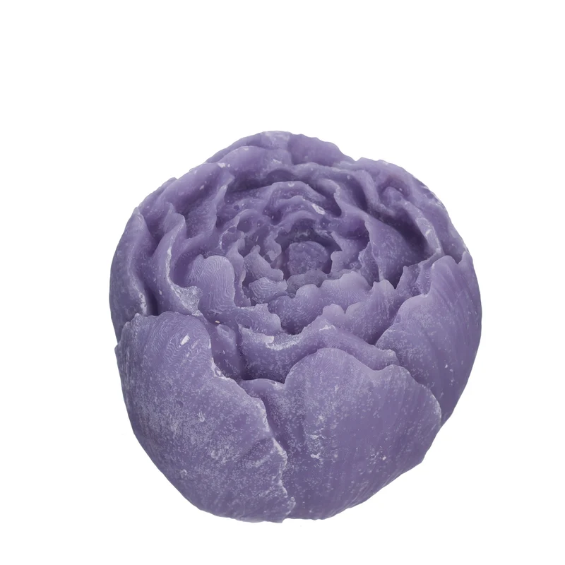 Pioenroos amberblok deluxe Ø6,5 h.5,5 cm lavender