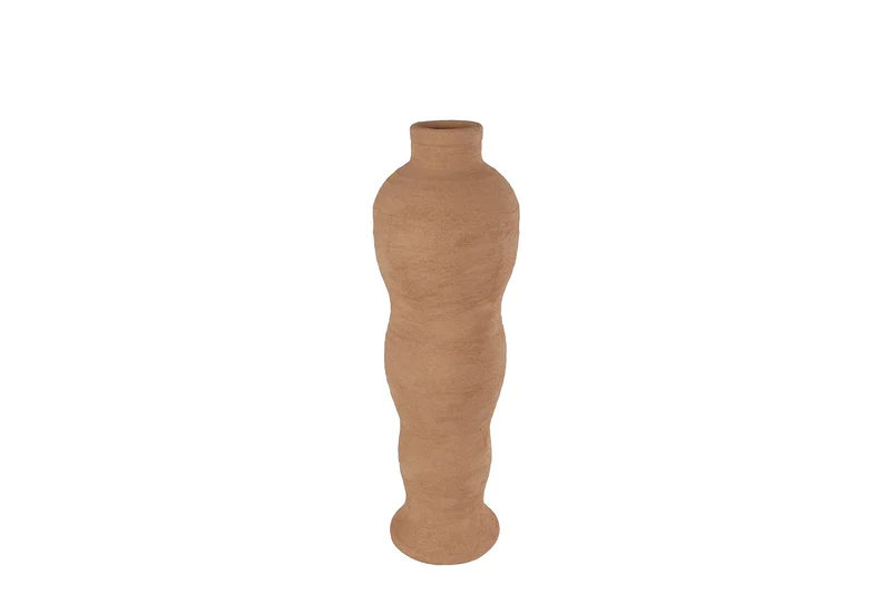 Vaas "Kate" S terracotta aardewerk 12x12x38,5cm