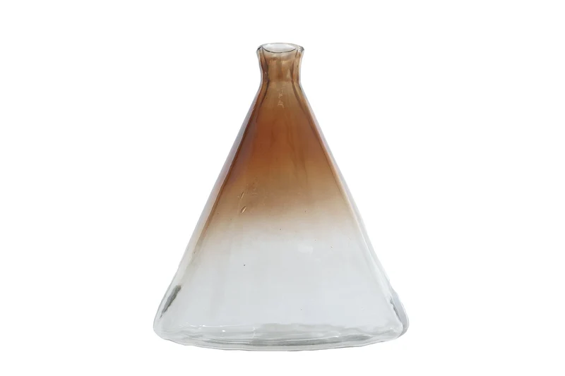 Vaas "Antje" L bruin glas 25x25x27cm